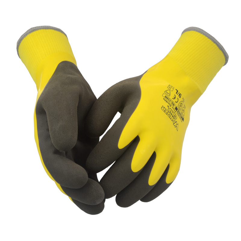 Winter Glove Insulated - Thermal Latex Safety Work Glove Freeze