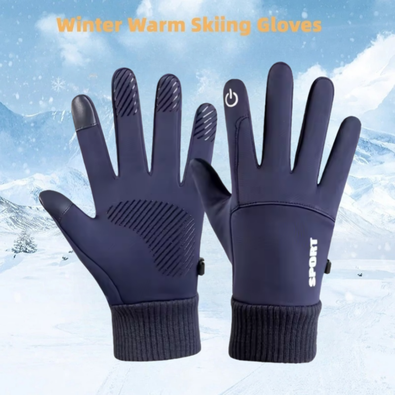 Ski Glove Waterproof - Winter Warm Full Fingers Waterproof Cycling
