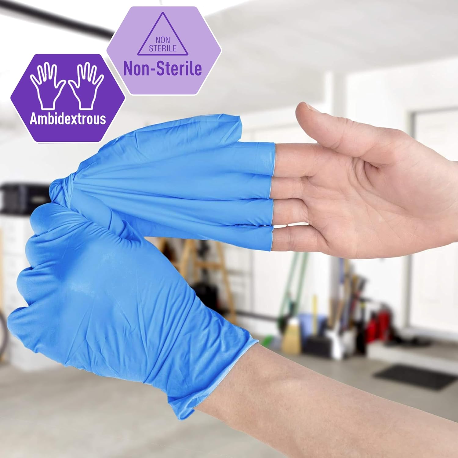 Nitrile/Vinyl Blend Exam Glove - Latex Disposable Glove reseña y precio