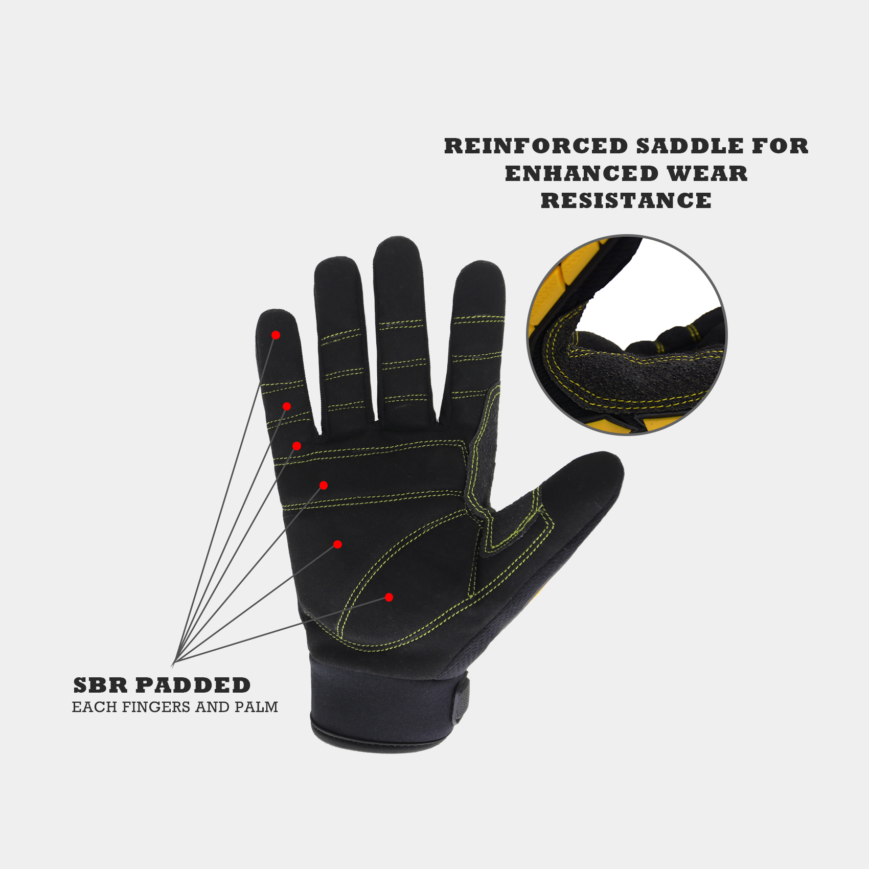 HANDLANDY Anti-Vibration Glove - Work Glove Impact reseña y precio