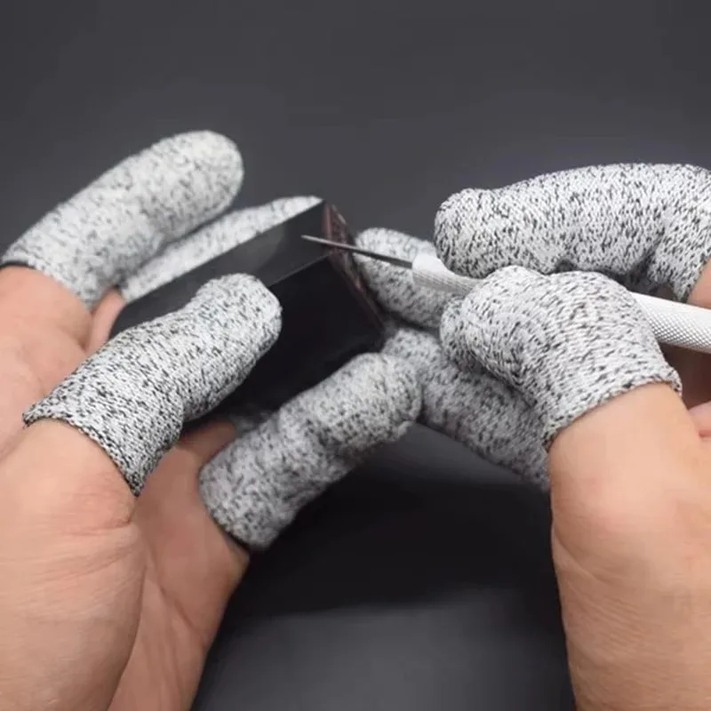 50PCS  Anti-Cut Finger Cots Pr - Cut Resistant Glove reseña y precio