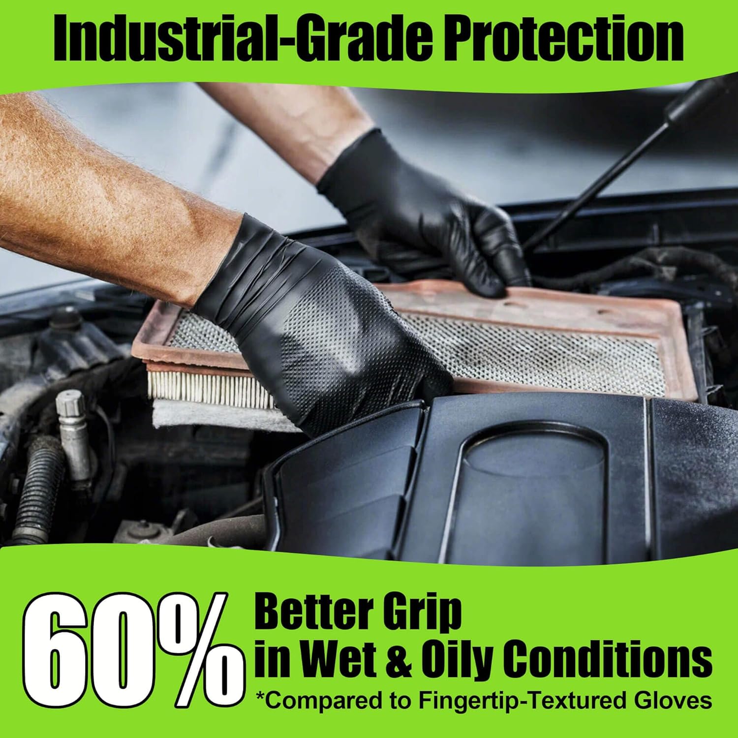 10 Mil Nitrile Gloves Large -  - Latex Disposable Glove reseña y precio