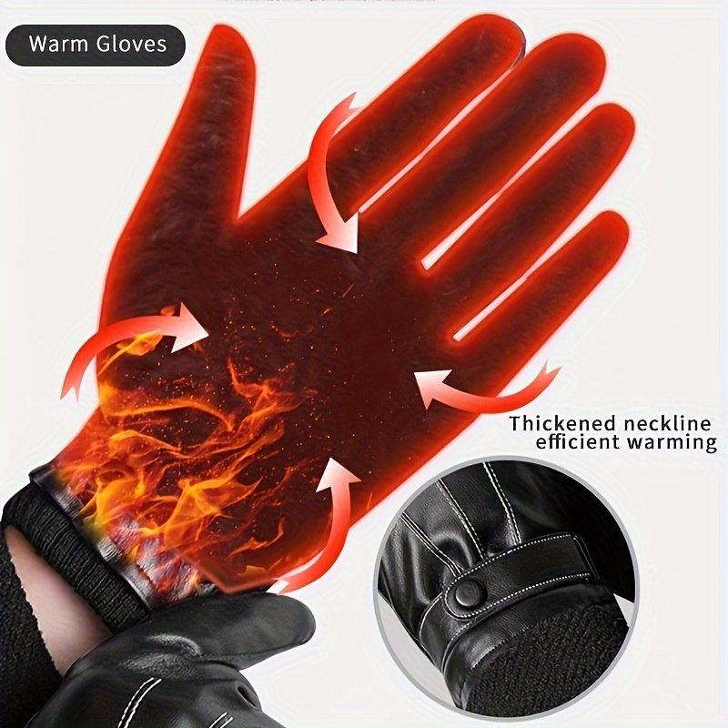1Pair Winter Gloves Warm Drivi - Leather Driving Glove reseña y precio