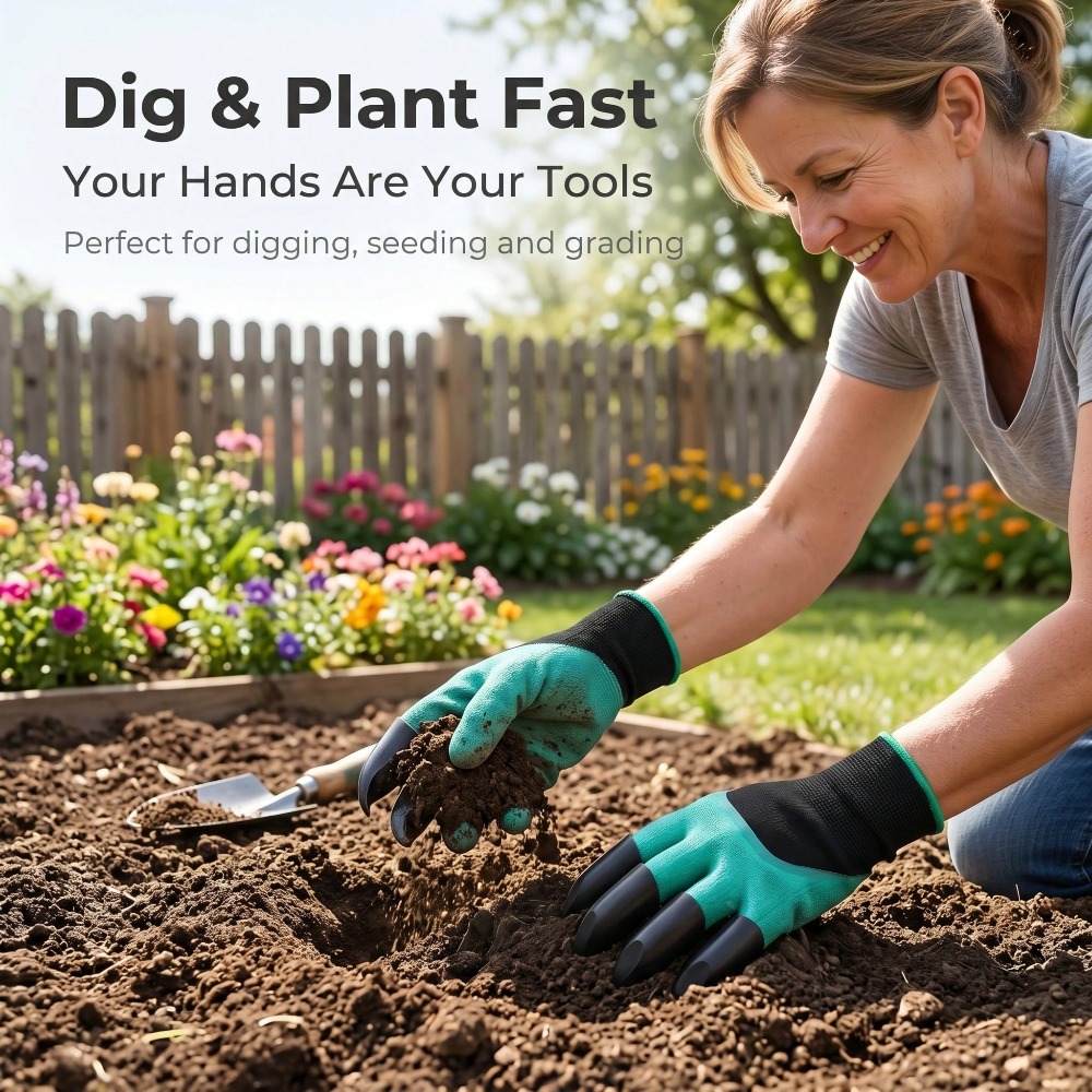 1pair Garden Genie Gloves With - Gardening Glove Waterproof reseña y precio