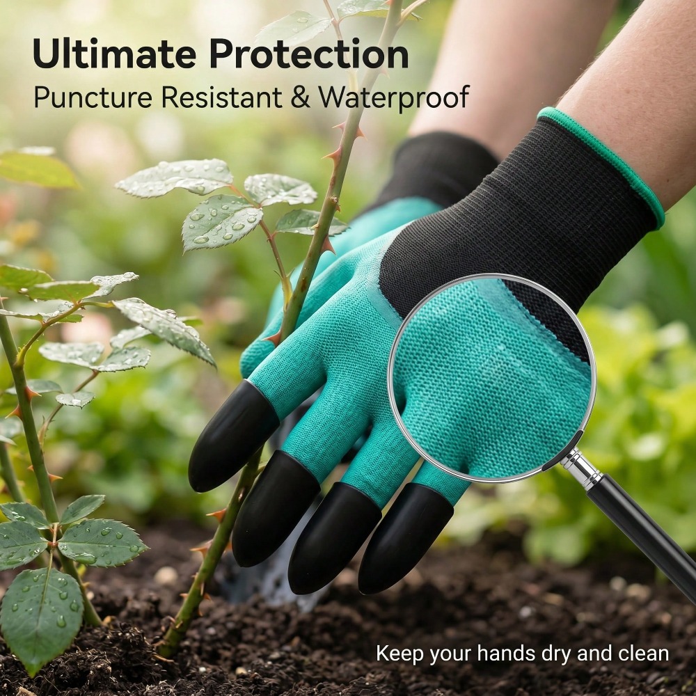 1pair Garden Genie Gloves With - Gardening Glove Waterproof reseña y precio