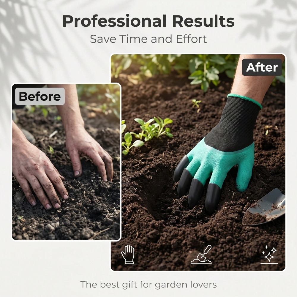 1pair Garden Genie Gloves With - Gardening Glove Waterproof reseña y precio