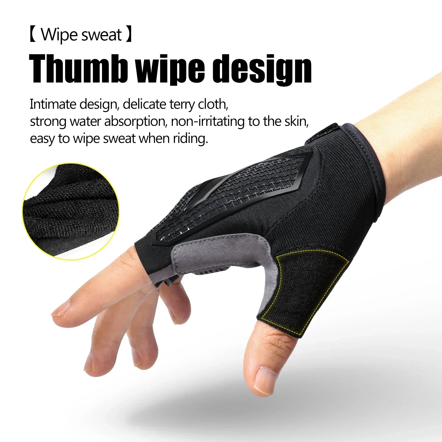 Anti Slip Shock Breathable Hal - Cycling Glove Padded reseña y precio