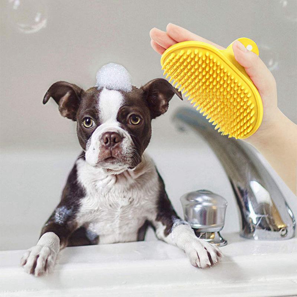 Pet Cleaning Brush Dog Cats Ba - Rubber Glove Cleaning reseña y precio