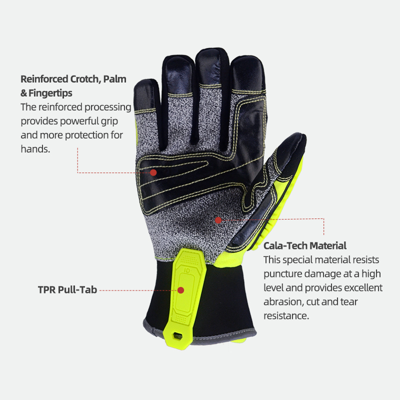 XYEHS ANSI CUT A5 Rescue Extri - Work Glove Impact reseña y precio