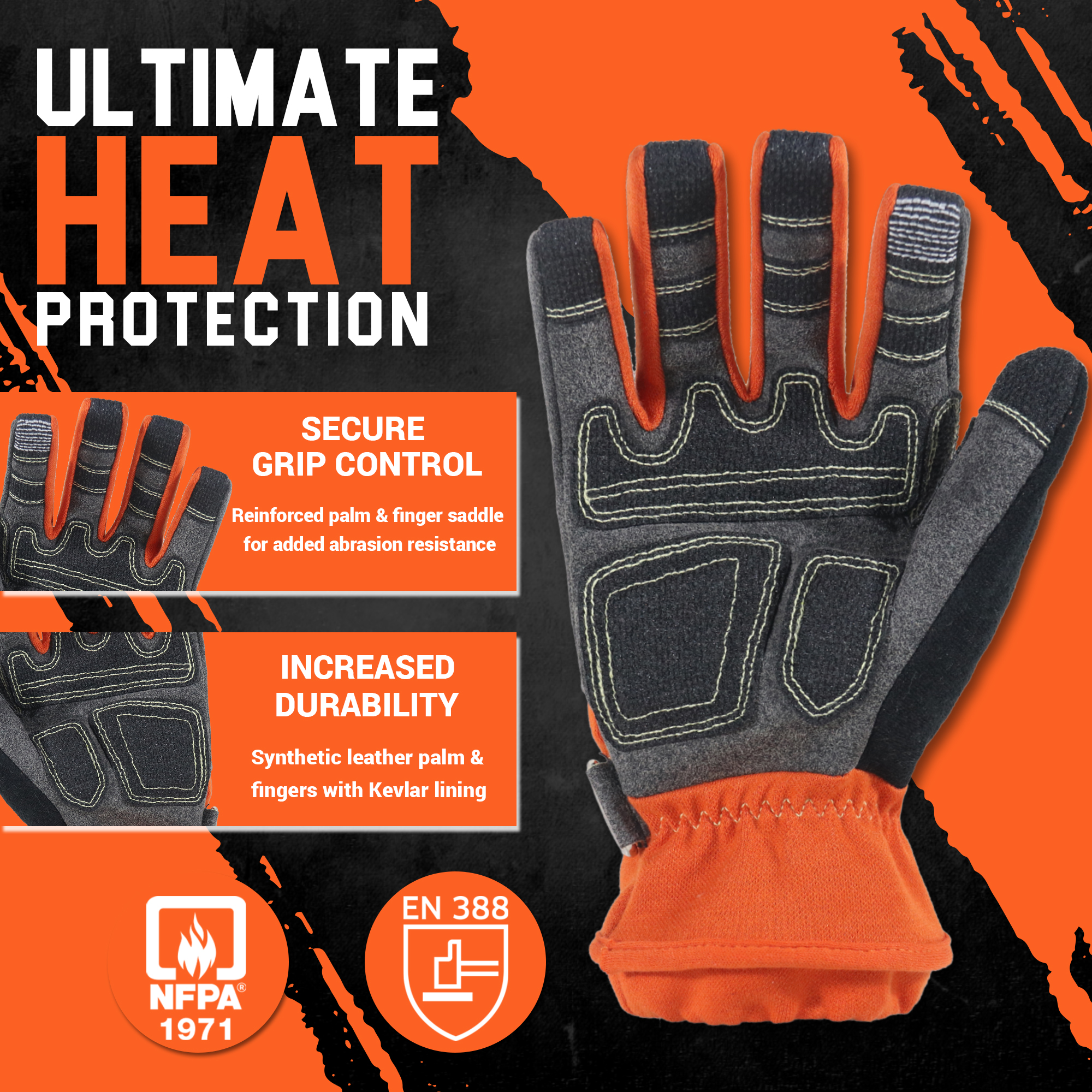HANDLANDY fireproofing synthet - Work Glove Impact reseña y precio
