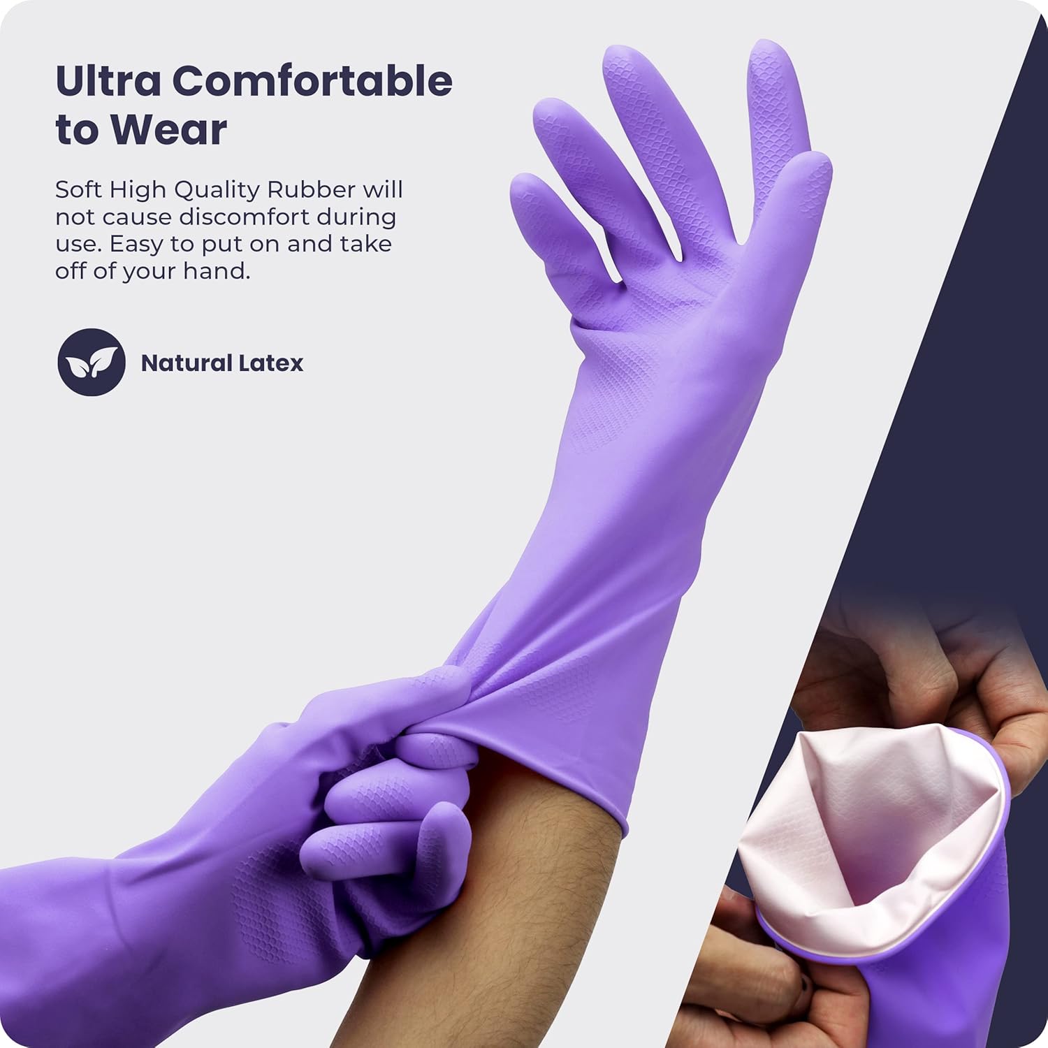 3/6/12/60 Pairs Dishwashing Gl - Rubber Glove Cleaning reseña y precio