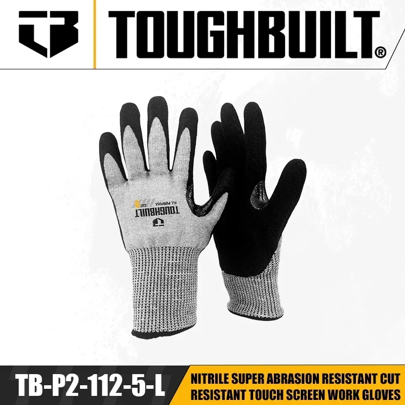 TOUGHBUILT TB-P2-112-5-L Nitri - Nitrile Mechanic Glove reseña y precio