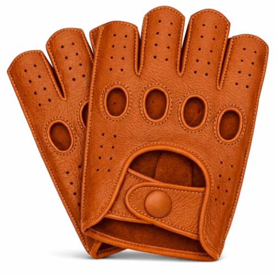 Mens fingerless leather drivin - Leather Driving Glove reseña y precio