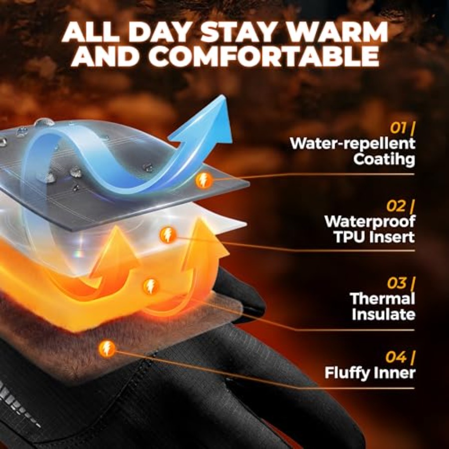 Winter Waterproof Ski Snow War - Ski Glove Waterproof reseña y precio
