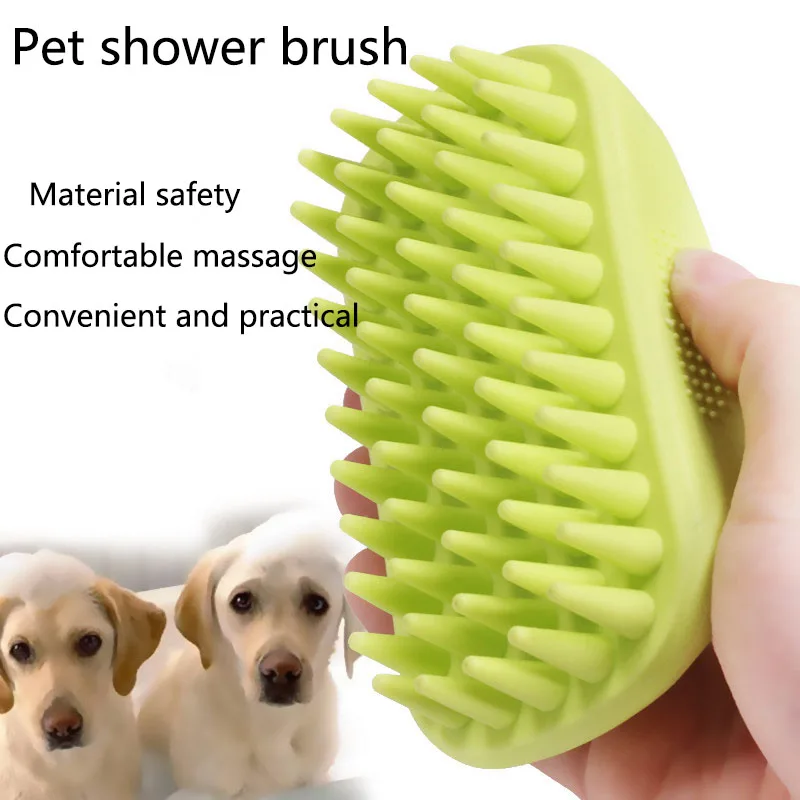 Pet Bath Brush Rubber Comb Hai - Rubber Glove Cleaning reseña y precio