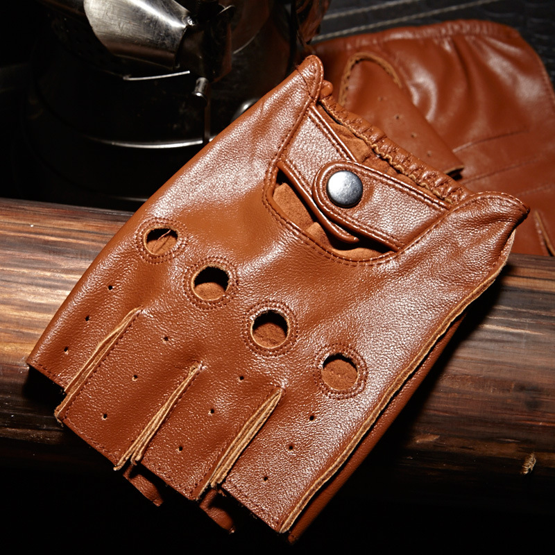 High Quality Man's Half Finger - Leather Driving Glove reseña y precio