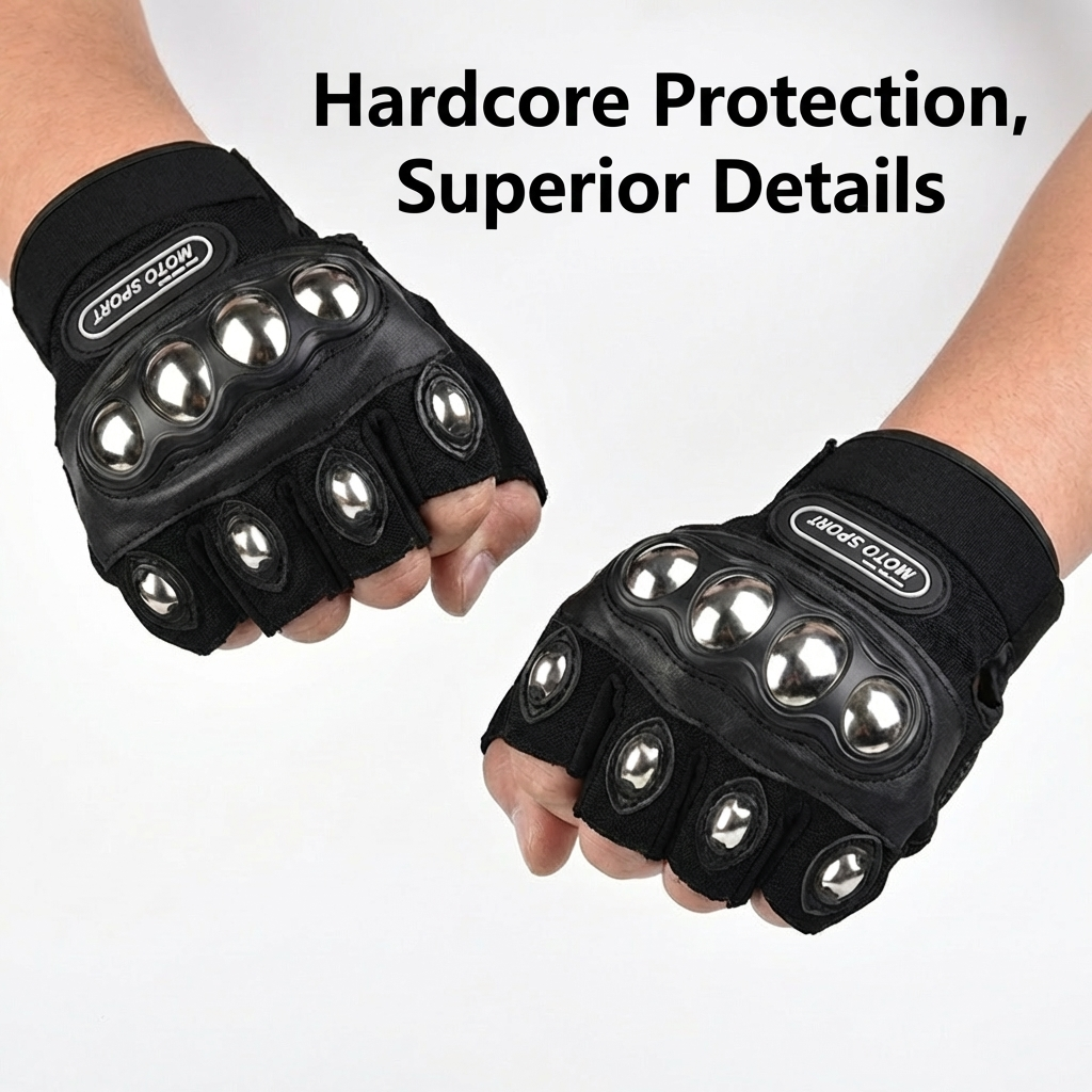 Steel Shell Knuckle Protection - Motorcycle Glove Knuckle reseña y precio