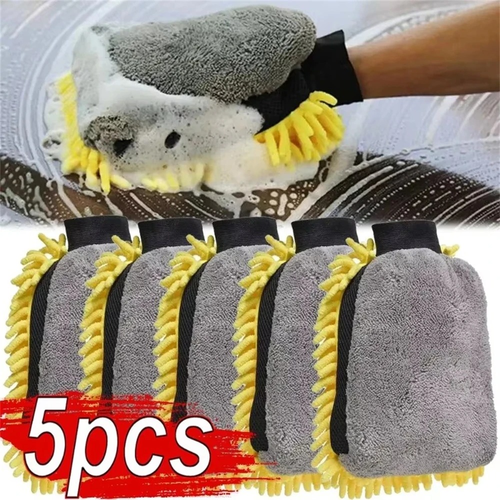 1/5pcs Car Washing Gloves Wate - Gardening Glove Waterproof reseña y precio