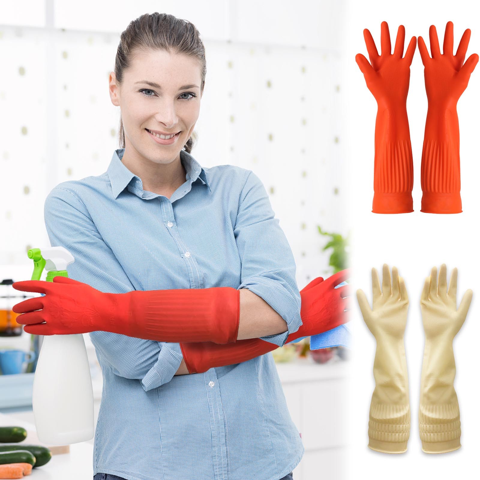 1pair Flexible Comfortable Rub - Dish Glove Rubber reseña y precio