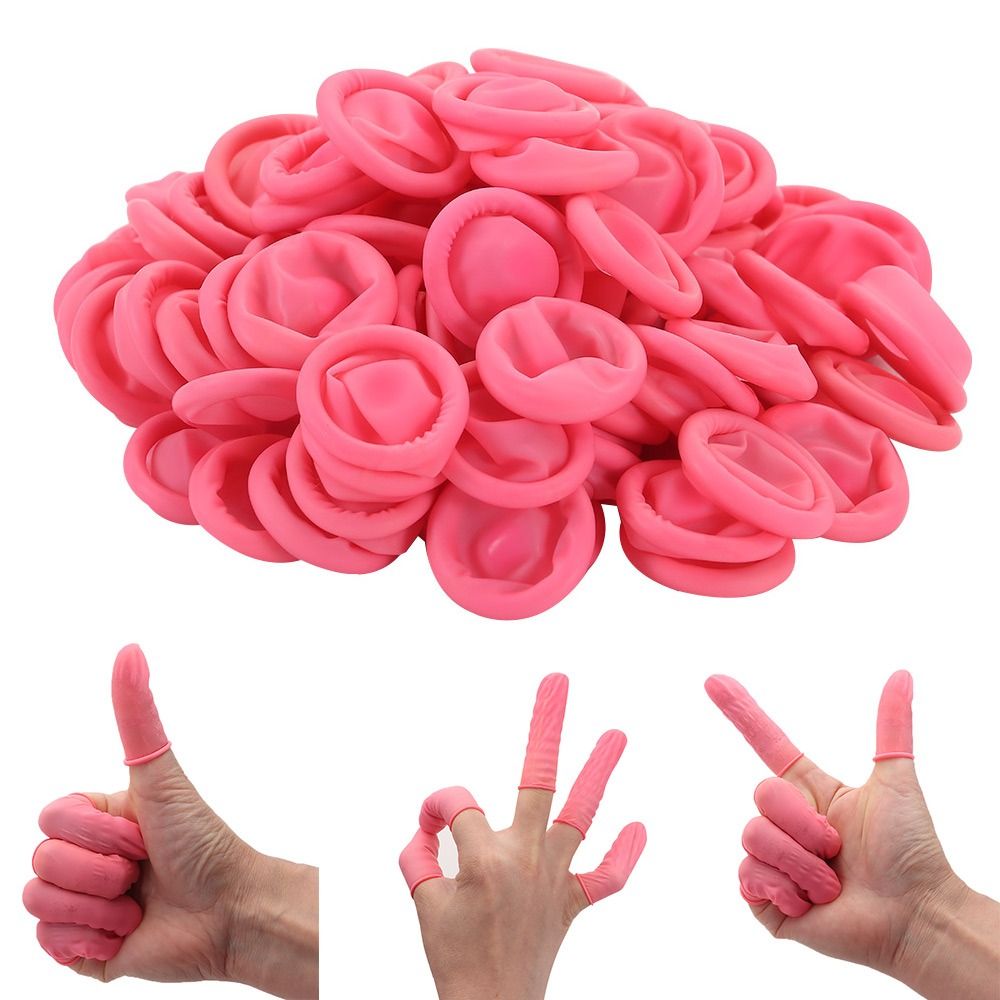 100PCS Disposable Finger Cover - Latex Disposable Glove reseña y precio