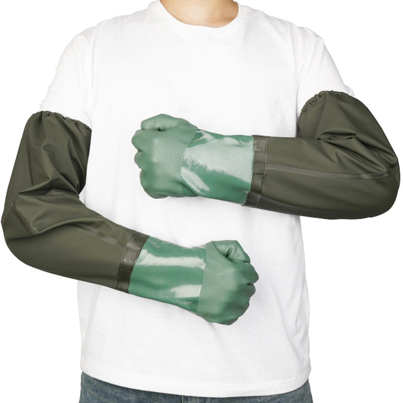 Waterproof Rubber Gloves Long  - Rubber Glove Cleaning reseña y precio