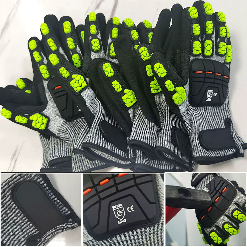 HPPE anti-cutting gloves, TPR  - Cut Resistant Glove reseña y precio
