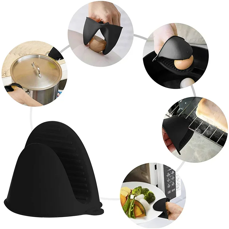2Pcs Silicone Oven Mitts Set H - Oven Mitt Silicone reseña y precio