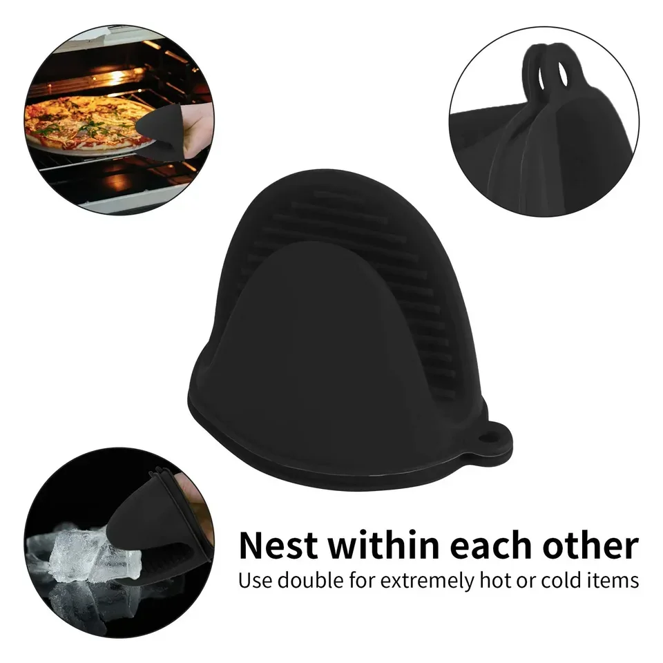 2Pcs Silicone Oven Mitts Set H - Oven Mitt Silicone reseña y precio