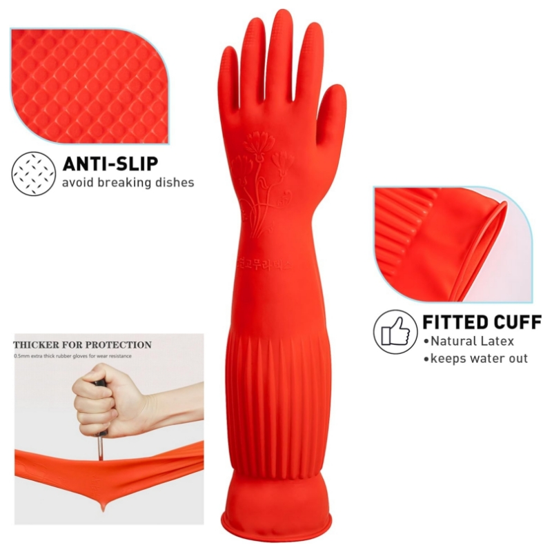 45CM Extra-Long Rubber Cleanin - Dish Glove Rubber reseña y precio