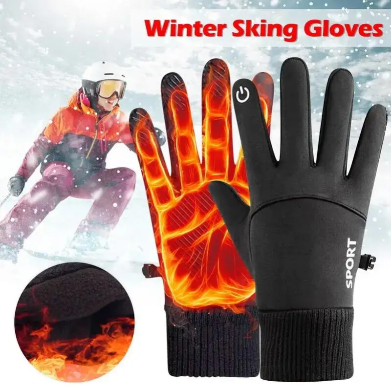 Winter Warm Full Fingers Water - Ski Glove Waterproof reseña y precio