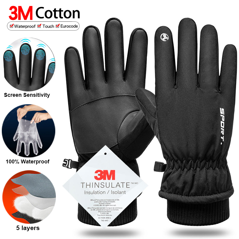 Thermal Winter Cycling Ski Glo - Ski Glove Waterproof reseña y precio
