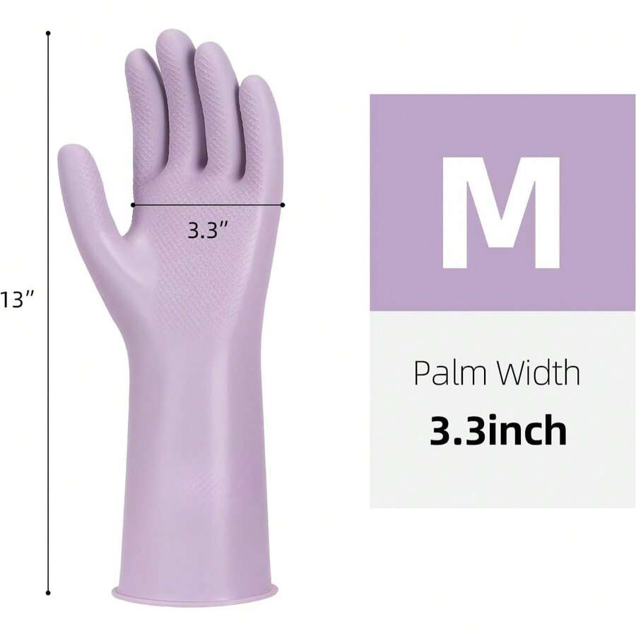 6 Pairs Rubber Cleaning Gloves - Dish Glove Rubber reseña y precio