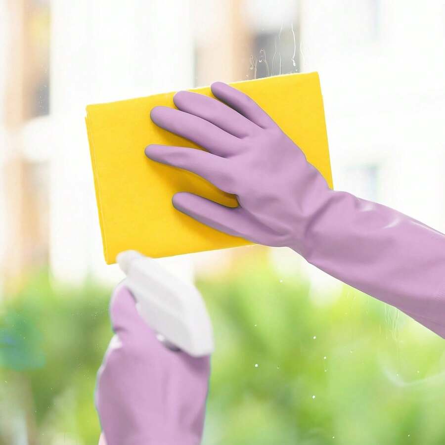 6 Pairs Rubber Cleaning Gloves - Dish Glove Rubber reseña y precio