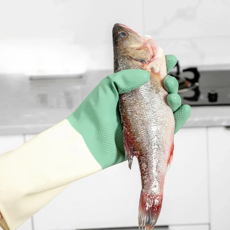 Thickened Kitchen Gloves, Dish - Dish Glove Rubber reseña y precio