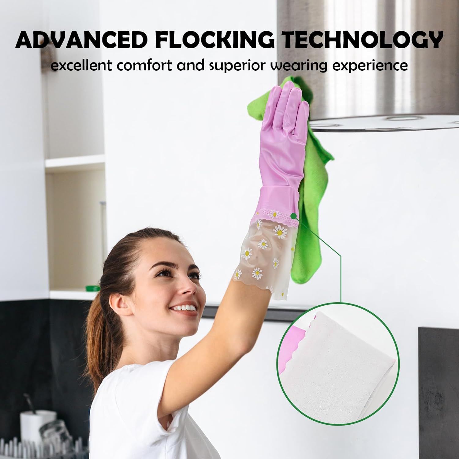 Reusable Rubber Cleaning Glove - Rubber Glove Cleaning reseña y precio