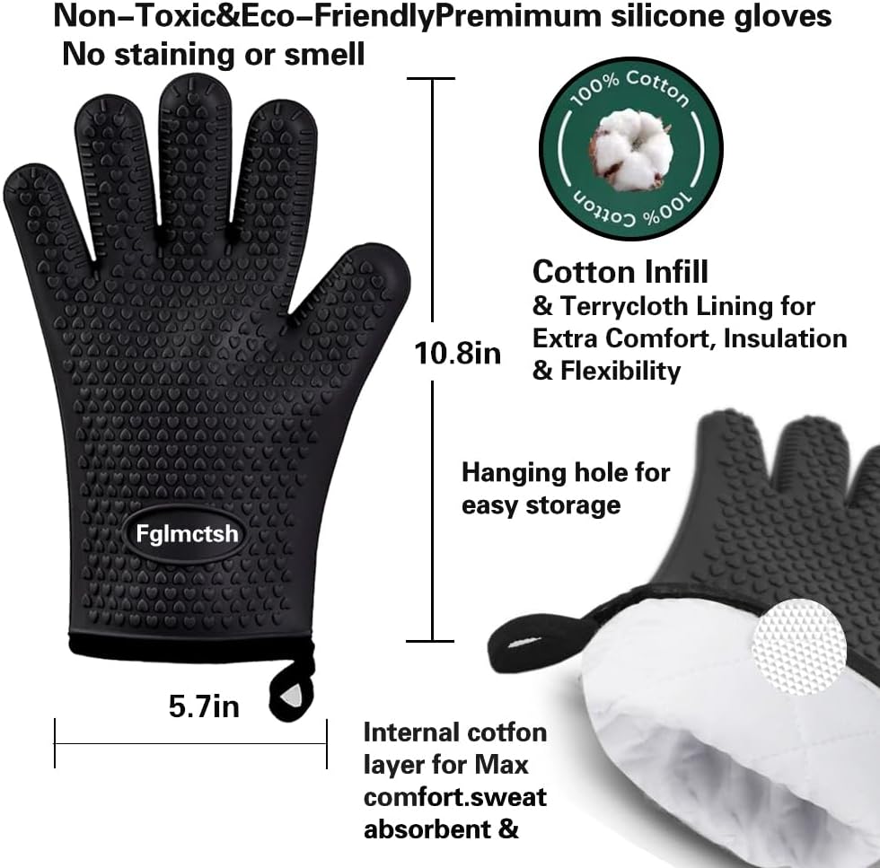 Silicone Oven Mitts, Heat Resi - Oven Mitt Silicone reseña y precio