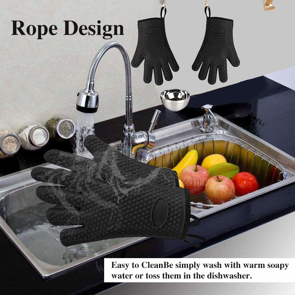 Silicone Oven Mitts, Heat Resi - Oven Mitt Silicone reseña y precio
