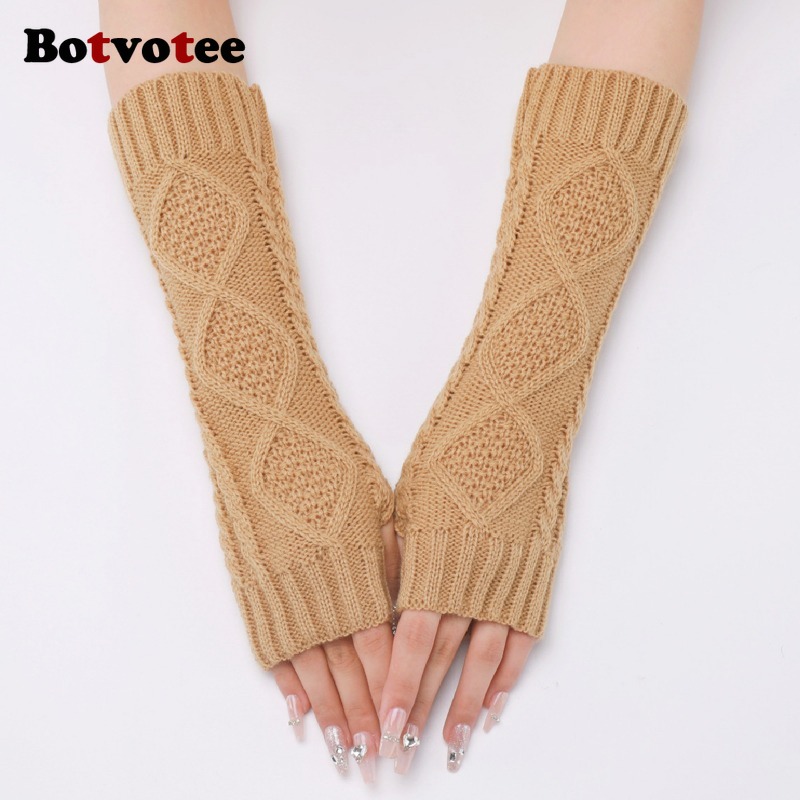 Botvotee Sleeves for Women Arm - Fingerless Glove Knit reseña y precio