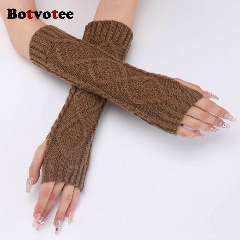 Botvotee Sleeves for Women Arm - Fingerless Glove Knit reseña y precio