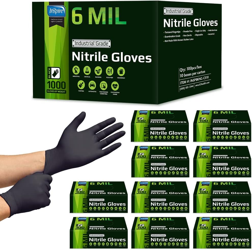 Heavy Duty Stretch Nitrile Glo - Nitrile Mechanic Glove reseña y precio