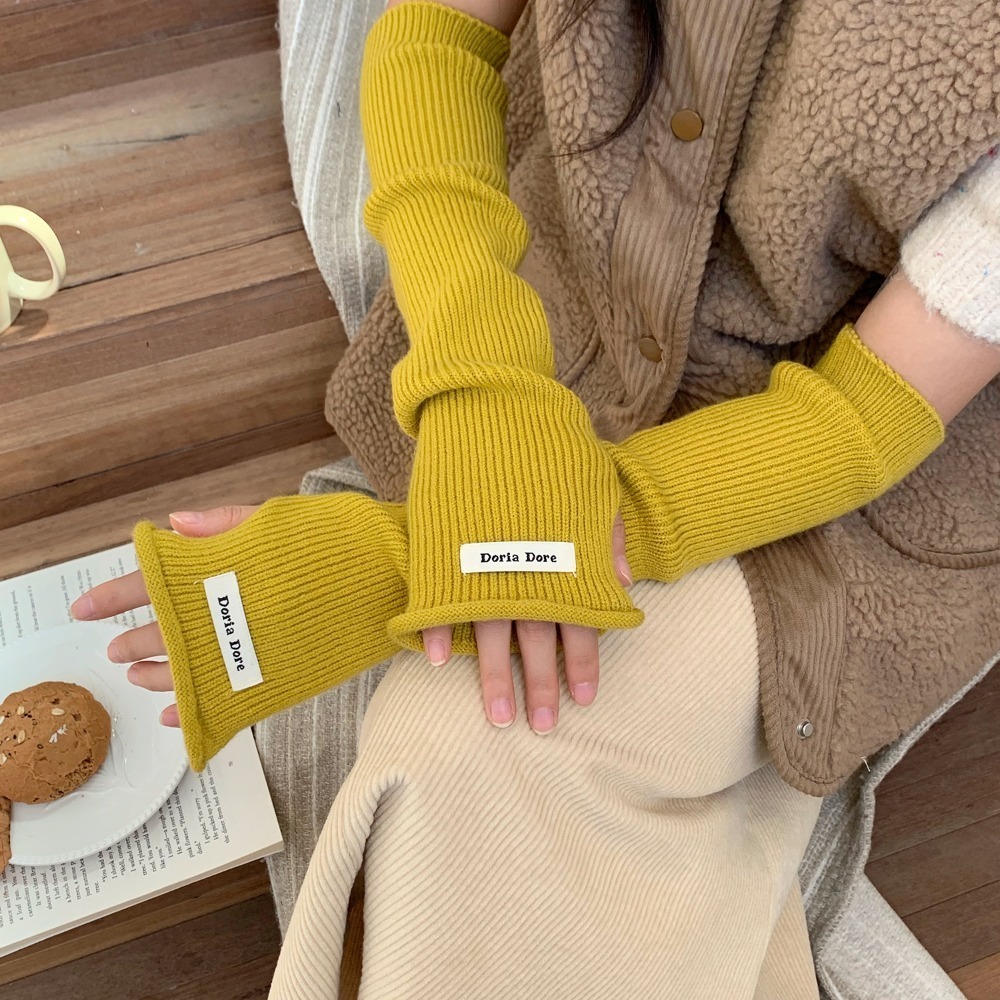 Korean Style Knitted Warm Slee - Fingerless Glove Knit reseña y precio