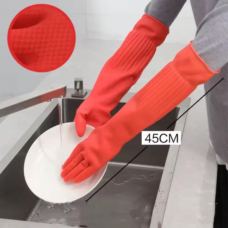Long Reusable Rubber Dishwashi - Dish Glove Rubber reseña y precio