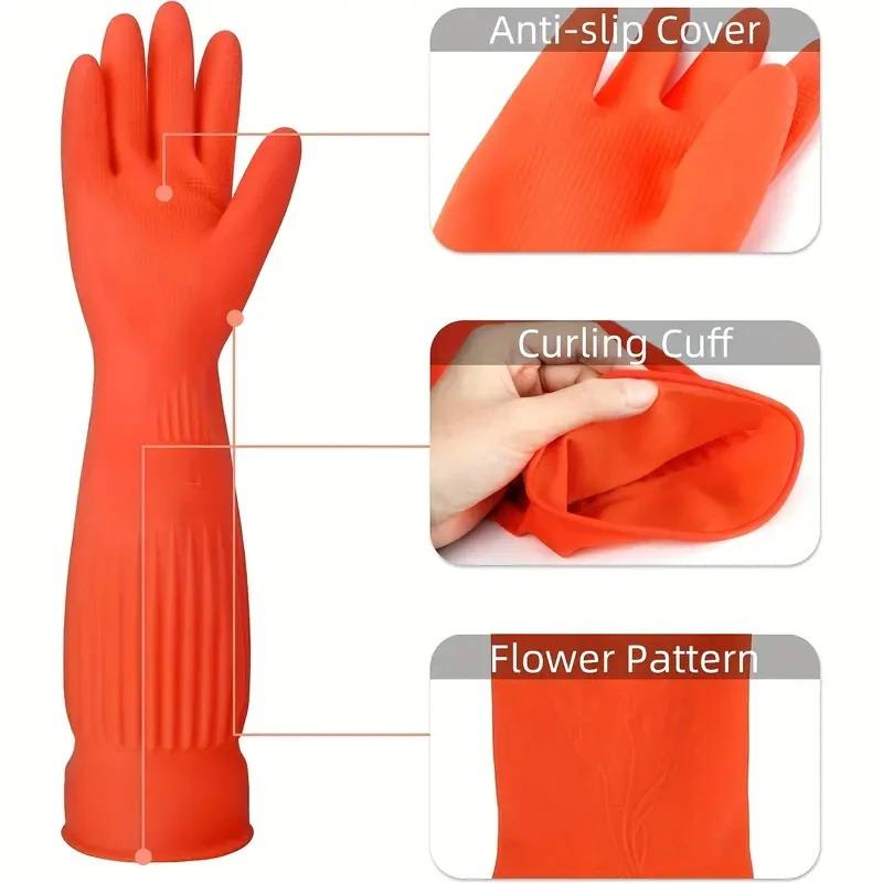 Long Reusable Rubber Dishwashi - Dish Glove Rubber reseña y precio
