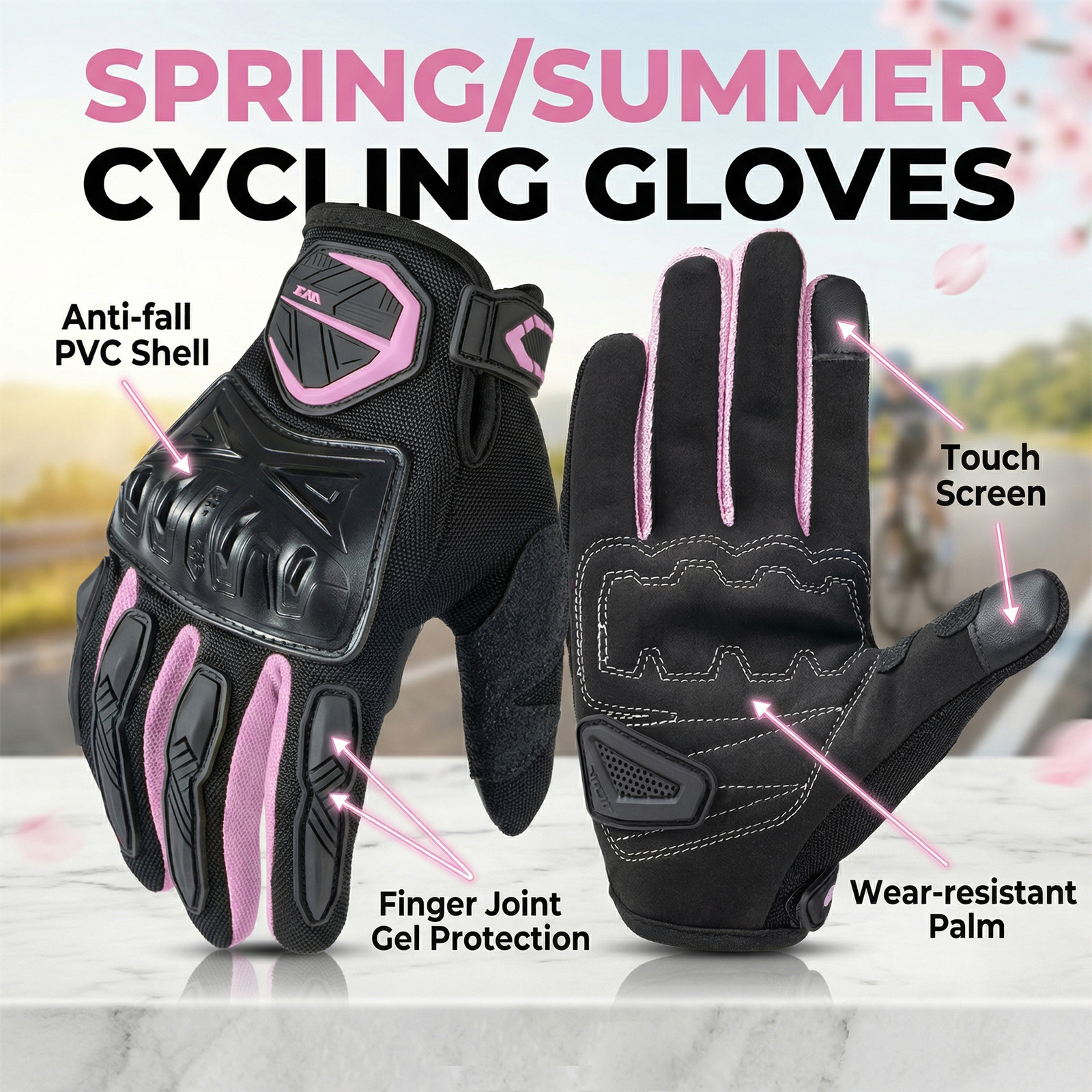 Summer Motorcycle Gloves Men W - Cycling Glove Padded reseña y precio