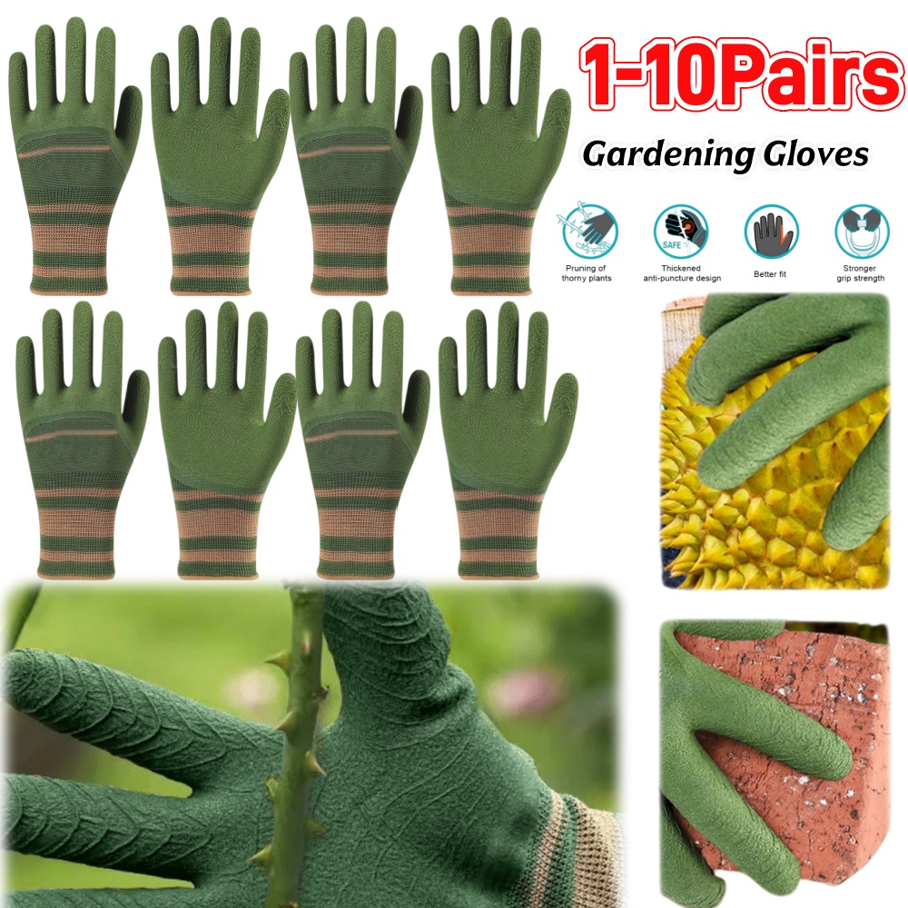1-10Pairs Gardening Gloves Wat - Gardening Glove Waterproof reseña y precio