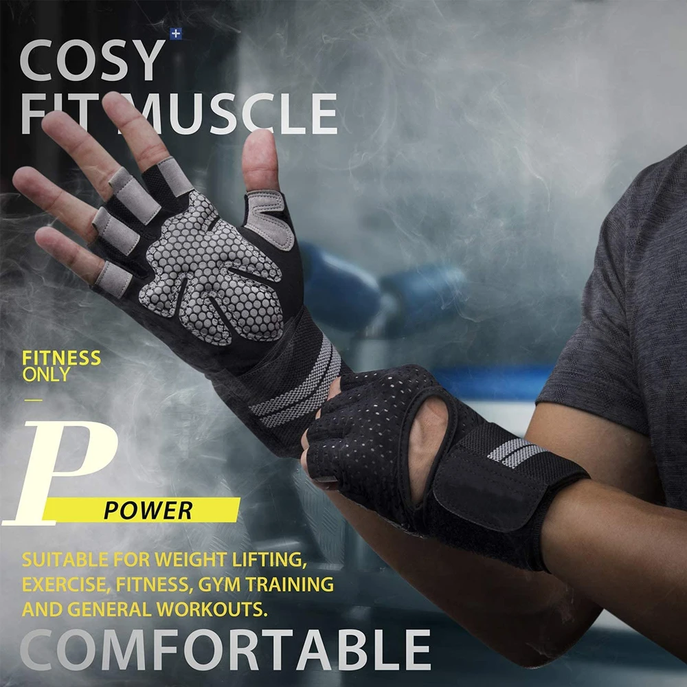 1Pair Half Finger Gym Fitness  - Workout Glove Gym reseña y precio