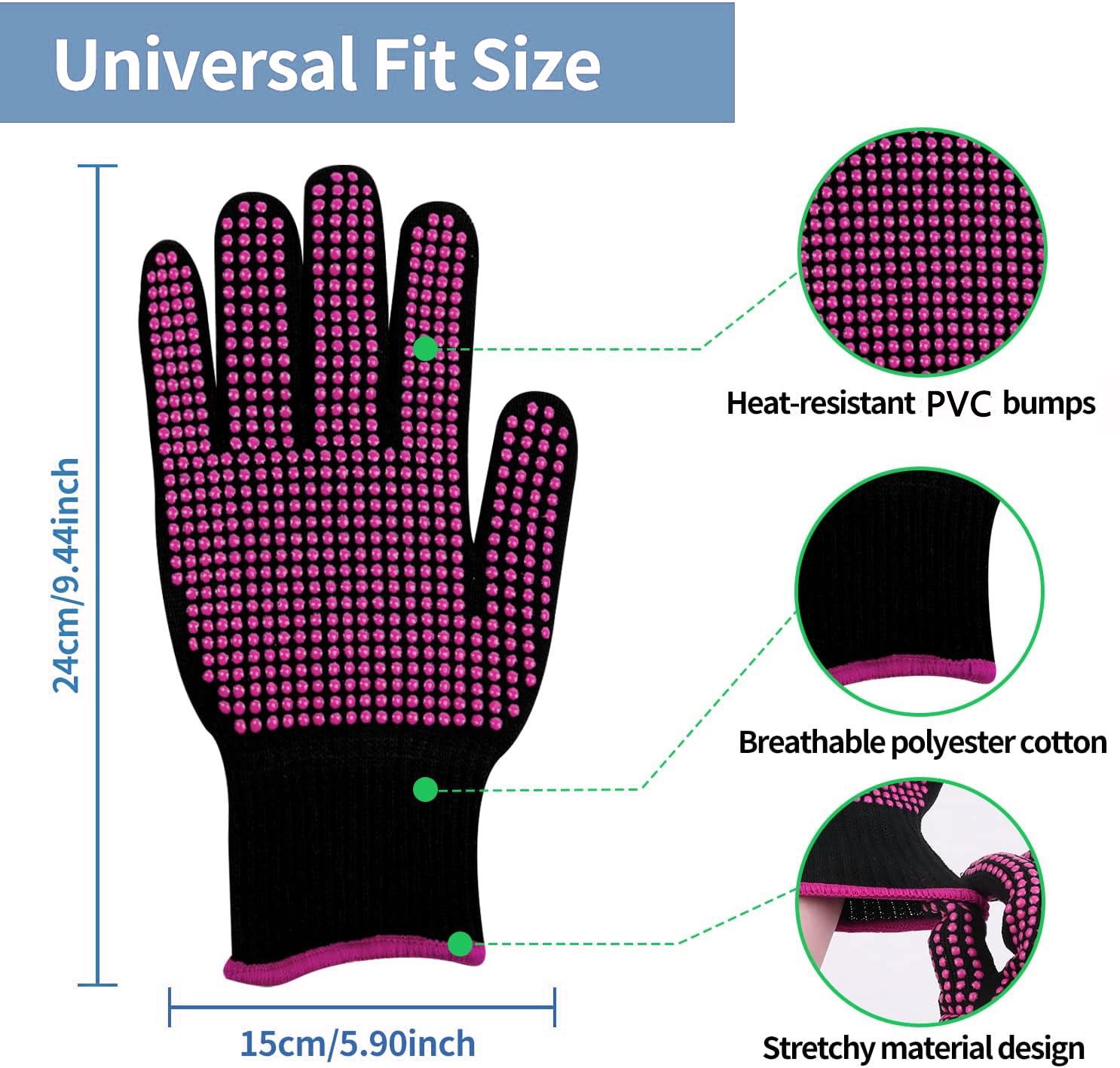 1 Pair Barbecue Anti-scald Glo - Oven Mitt Silicone reseña y precio
