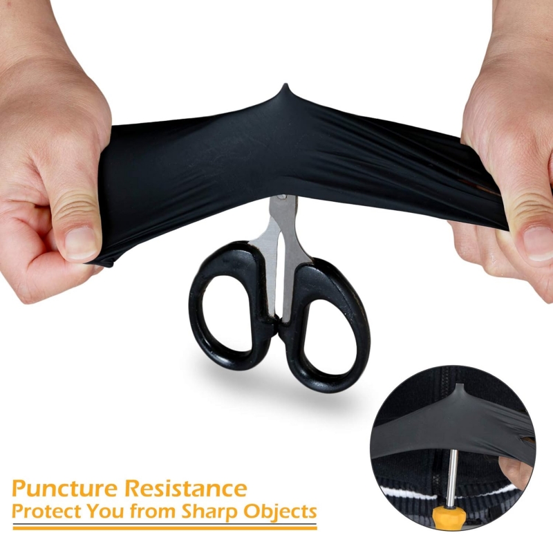 100PCS Black Nitrile Gloves Di - Latex Disposable Glove reseña y precio